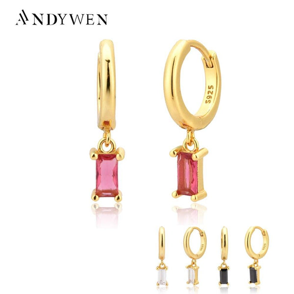 اقراط من الزركون  عيار 100% من الفضة عيار 925 - متجر بيوتي سنتر