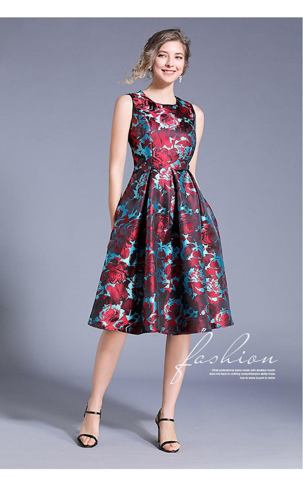 فستان للنساء 2022 أنيق عالي الخصر دون أكمام - متجر بيوتي سنتر