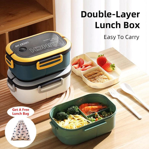 علب لحفظ الأطعمه2طبقات ضد الحرارة ومتعددة الاستخدامات للكبار والصغار - متجر بيوتي سنتر