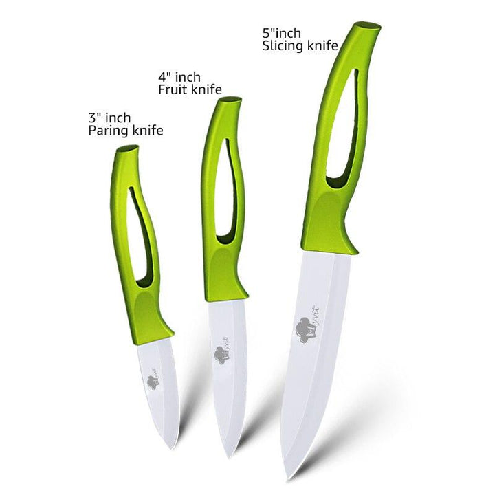 سكاكين السيراميك 3 4 5 بوصة للفاكهة - متجر بيوتي سنتر