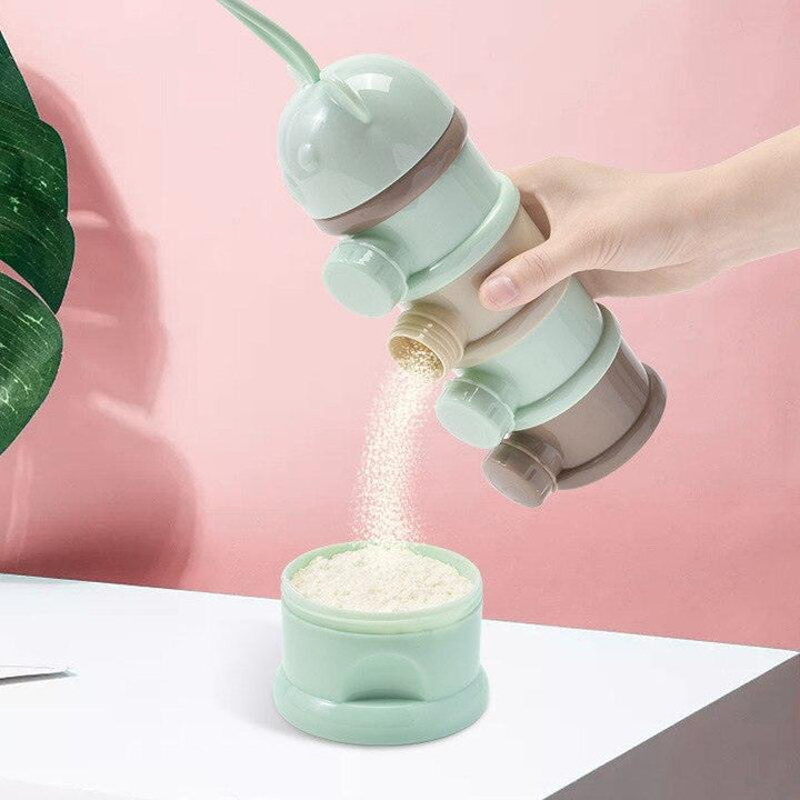 صندوق مسحوق حليب الأطفال المحمولة 3/4 طبقات صندوق مكملات طعام سعة كبيرة فتحات متعددة - متجر بيوتي سنتر