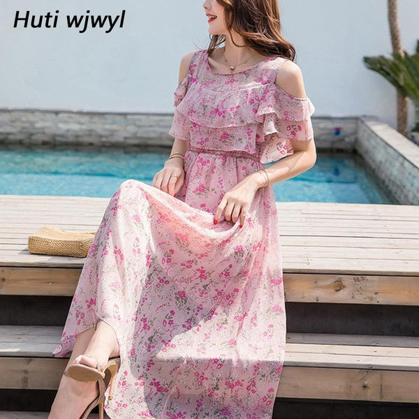 فستان نسائي أنيق بدون أكتاف مثير ميدي - متجر بيوتي سنتر