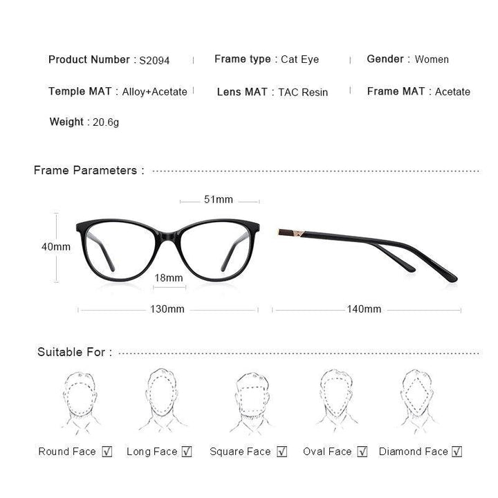 نظارات للنساء للقراءة العدسات: CR-39 - متجر بيوتي سنتر
