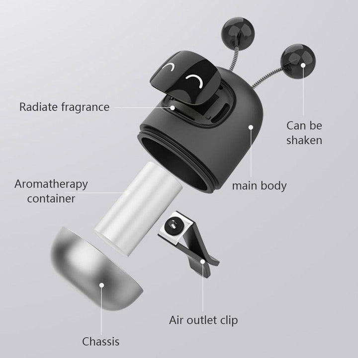 معطّر هواء للسيارات آليّ مبدع مصغّر روبوت تنفيس الهواء - متجر بيوتي سنتر