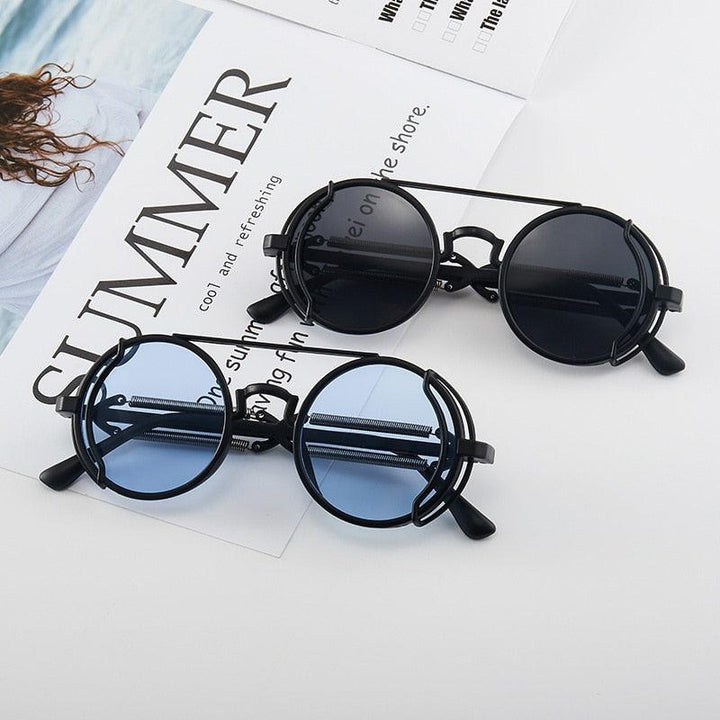 نظارات شمسية مستديرة فاخرة عالية الجودة للرجال والنساء - متجر بيوتي سنتر