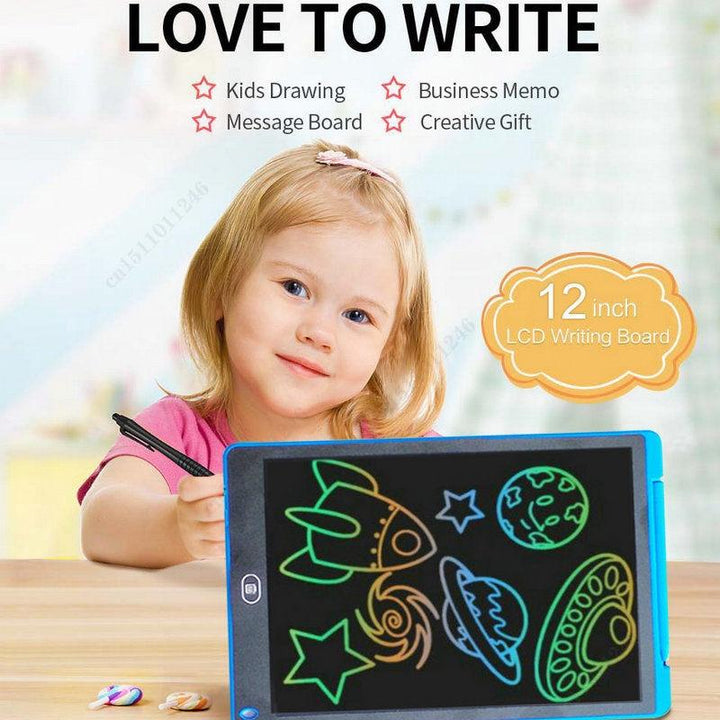 لوحة 12 بوصة كمبيوتر لوحي LCD بشاشة للكتابة والرسم الإلكتروني للاطفال - متجر بيوتي سنتر