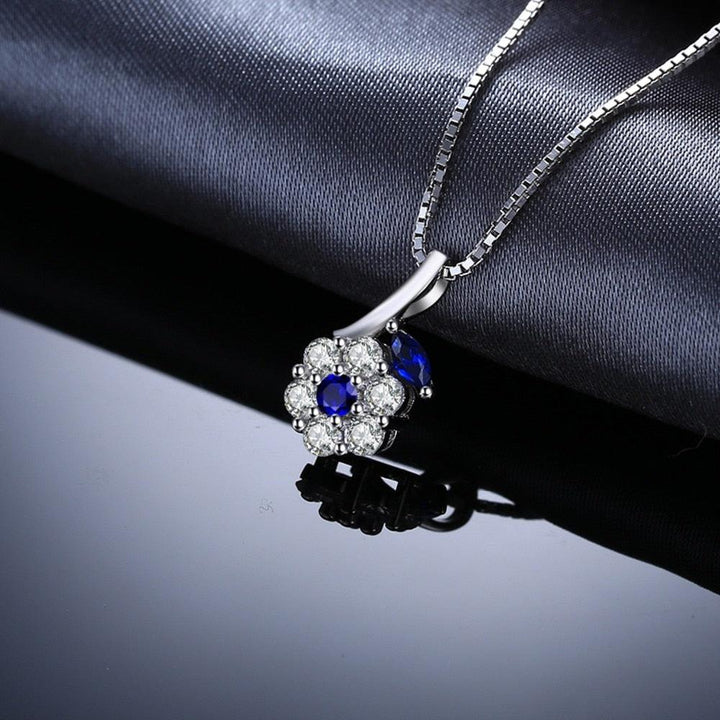 قلادة نسائية من JewelryPalace من الإسبنيل الأزرق من الفضة عيار 925 - متجر بيوتي سنتر