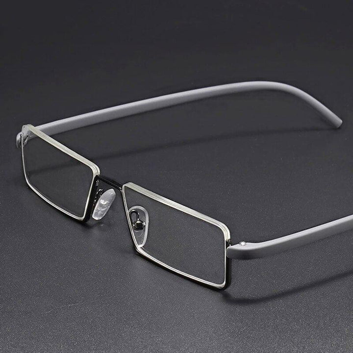 نظارات للقراءة للجنسين نصف إطار مع حافظة - متجر بيوتي سنتر