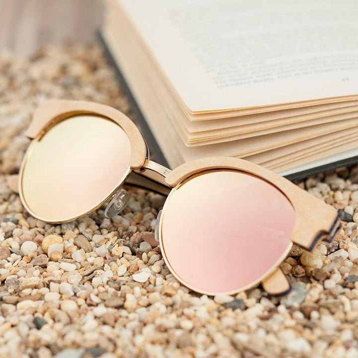 نظارات شمسية مستقطبة صندوق خشبي - متجر بيوتي سنتر