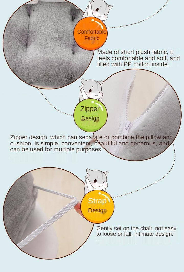 شكل الهامستر وسادة مقعد من القطن - متجر بيوتي سنتر