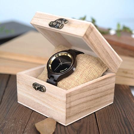 ساعة نسائية انيقة خشبية - متجر بيوتي سنتر